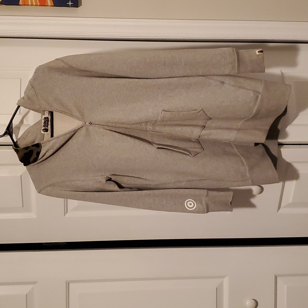 BAPE WOMENS Small Grey Long under Layer Sweatshirt